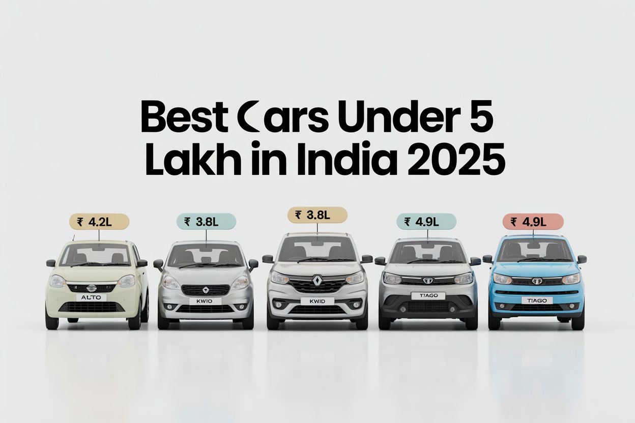 Best Cars Under 5 Lakh in India 2025 – Budget-Friendly Cars with Great Value