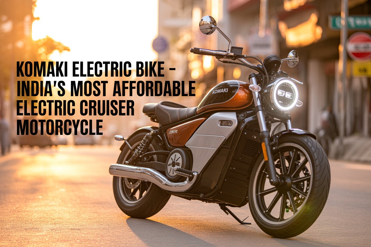Komaki Electric Bike: India’s Most Affordable Electric Cruiser Motorcycle