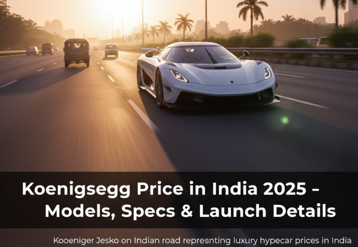 Koenigsegg Price in India 2025 – Models, Specs, and the Future of Hypercars
