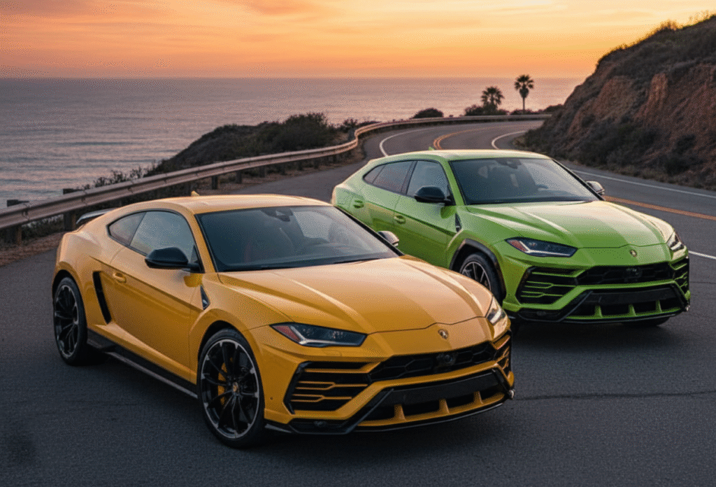 Lamborghini Urus and Gallardo