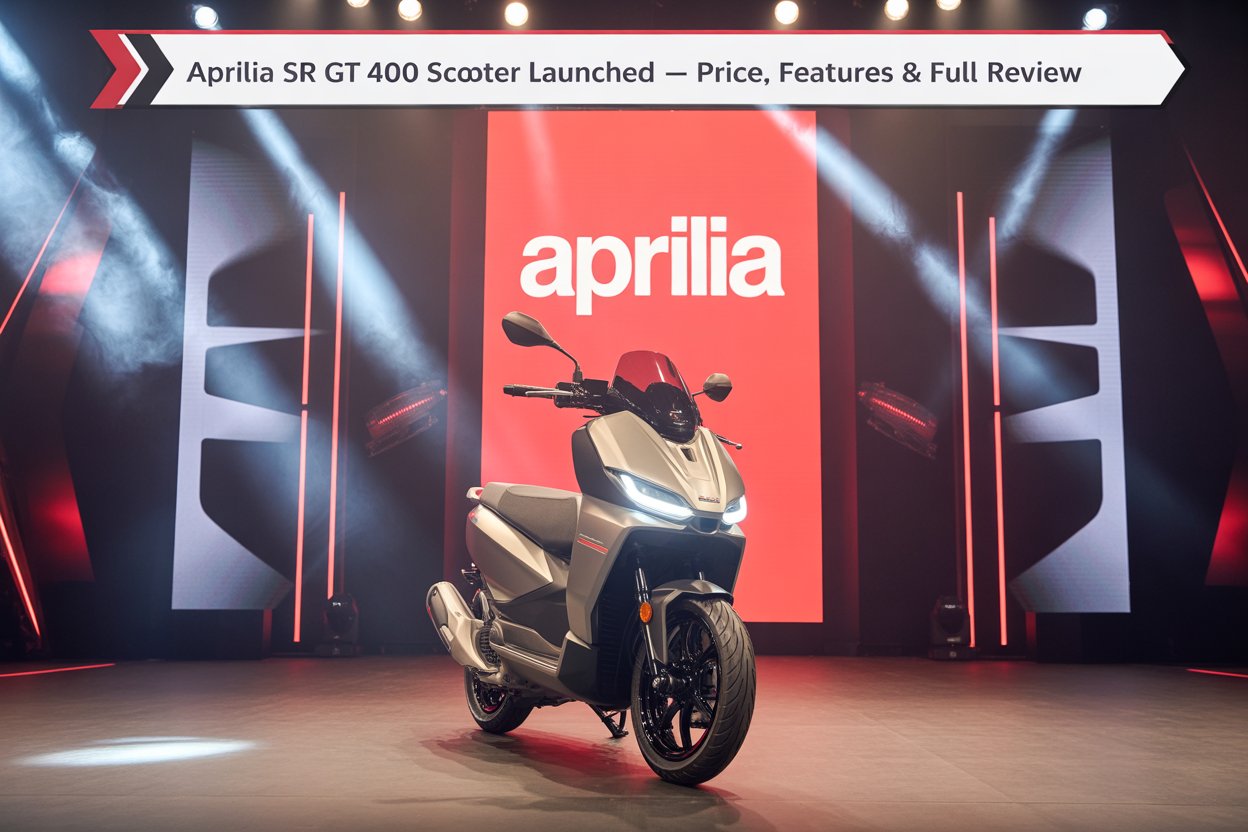 Aprilia SR GT 400 Scooter Launched – Price, Features, and Full Review