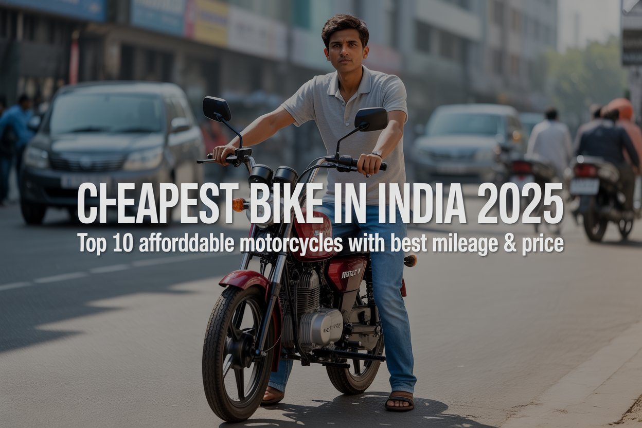 Cheapest Bike in India 2025: Top 10 Affordable Motorcycles with Mileage, Price and Features