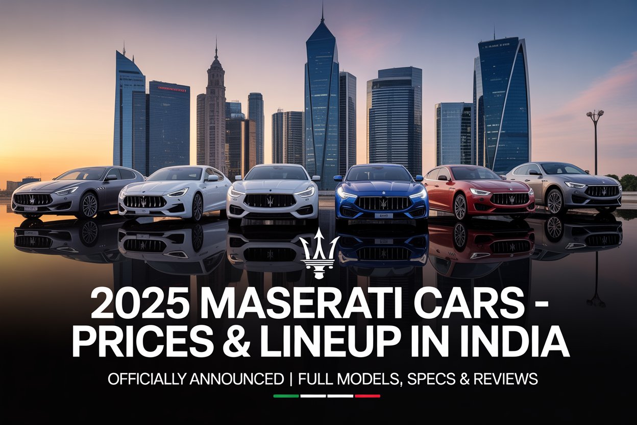 2025 Maserati Cars Officially Announced – Indian Prices & Full Lineup Inside