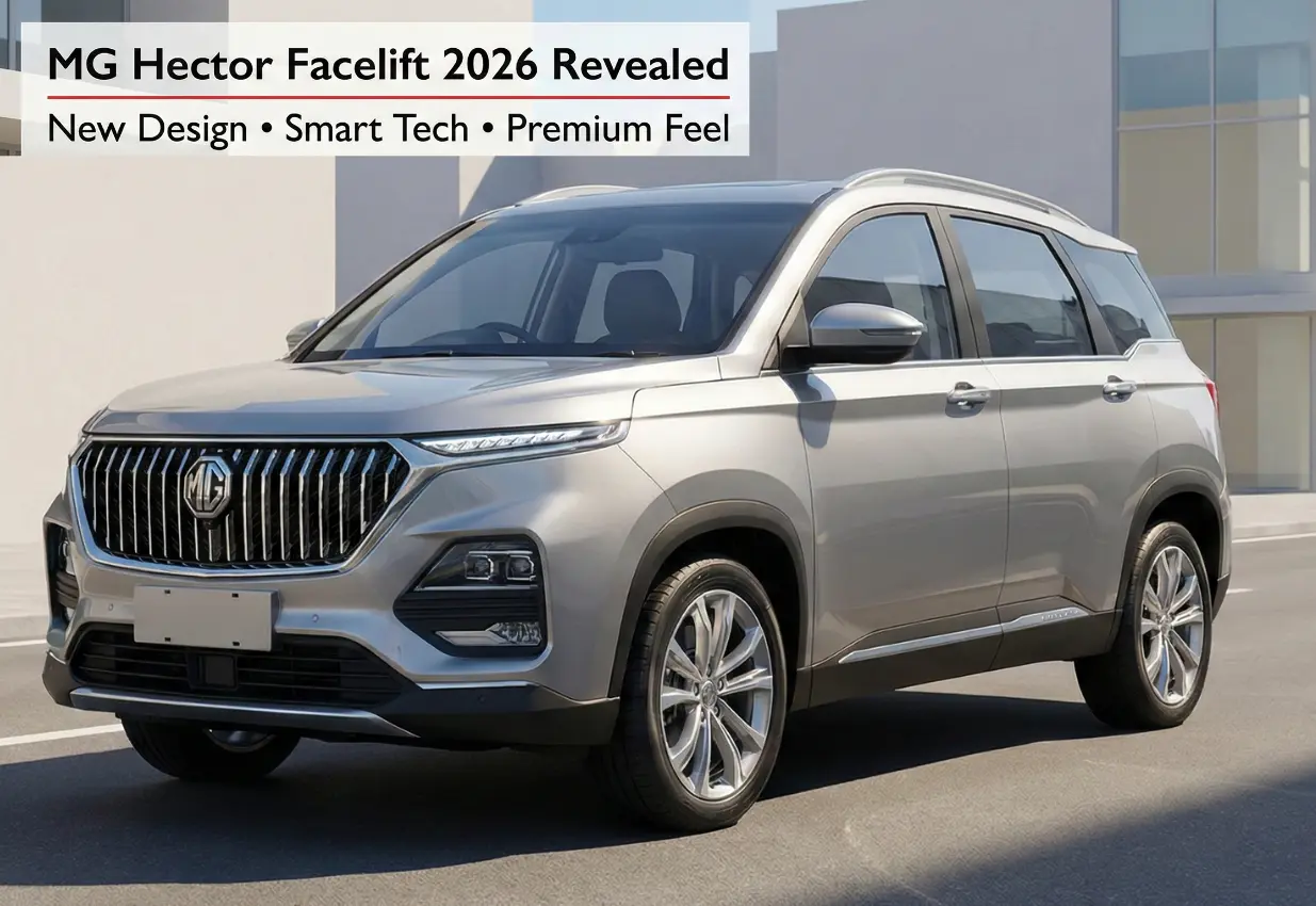 MG Hector Facelift 2026 Revealed: New Design, Smart Tech and More
