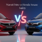 Maruti Dzire vs Honda Amaze Safety Comparison (2025): Crash Ratings, ADAS & Real-World Review