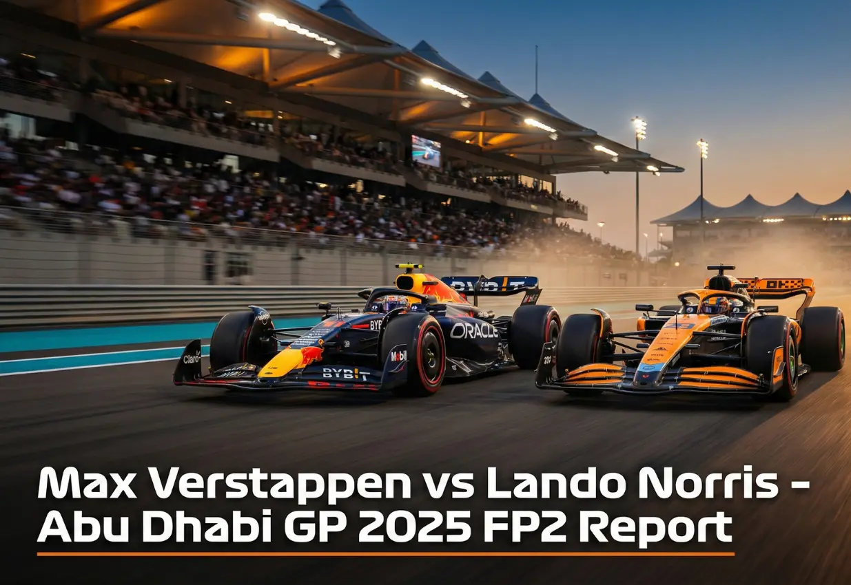 Max Verstappen Lando Norris F1 Battle Heats Up in Abu Dhabi Grand Prix Practice