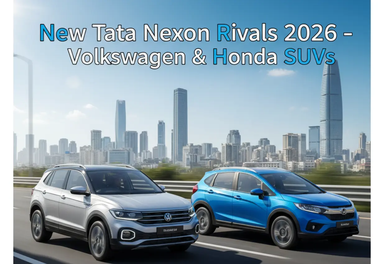 New Tata Nexon Rivals Launching in 2026: Volkswagen and Honda SUV Set to Shake Up India’s Compact SUV Market