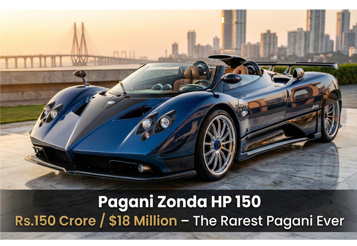 Pagani Zonda HP 150 Price in India – The Most Exclusive Supercar Ever Built