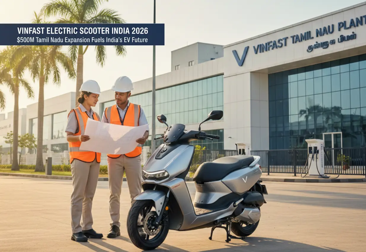 VinFast Electric Scooter India 2026: $500 Million Tamil Nadu Expansion Powers the Future of Mobility
