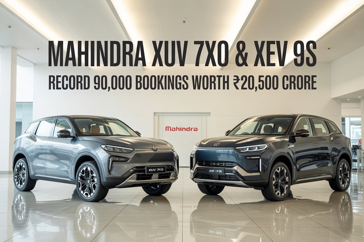 Mahindra XUV 7XO, XEV 9S Record Massive Bookings Worth ₹20,500 Crore
